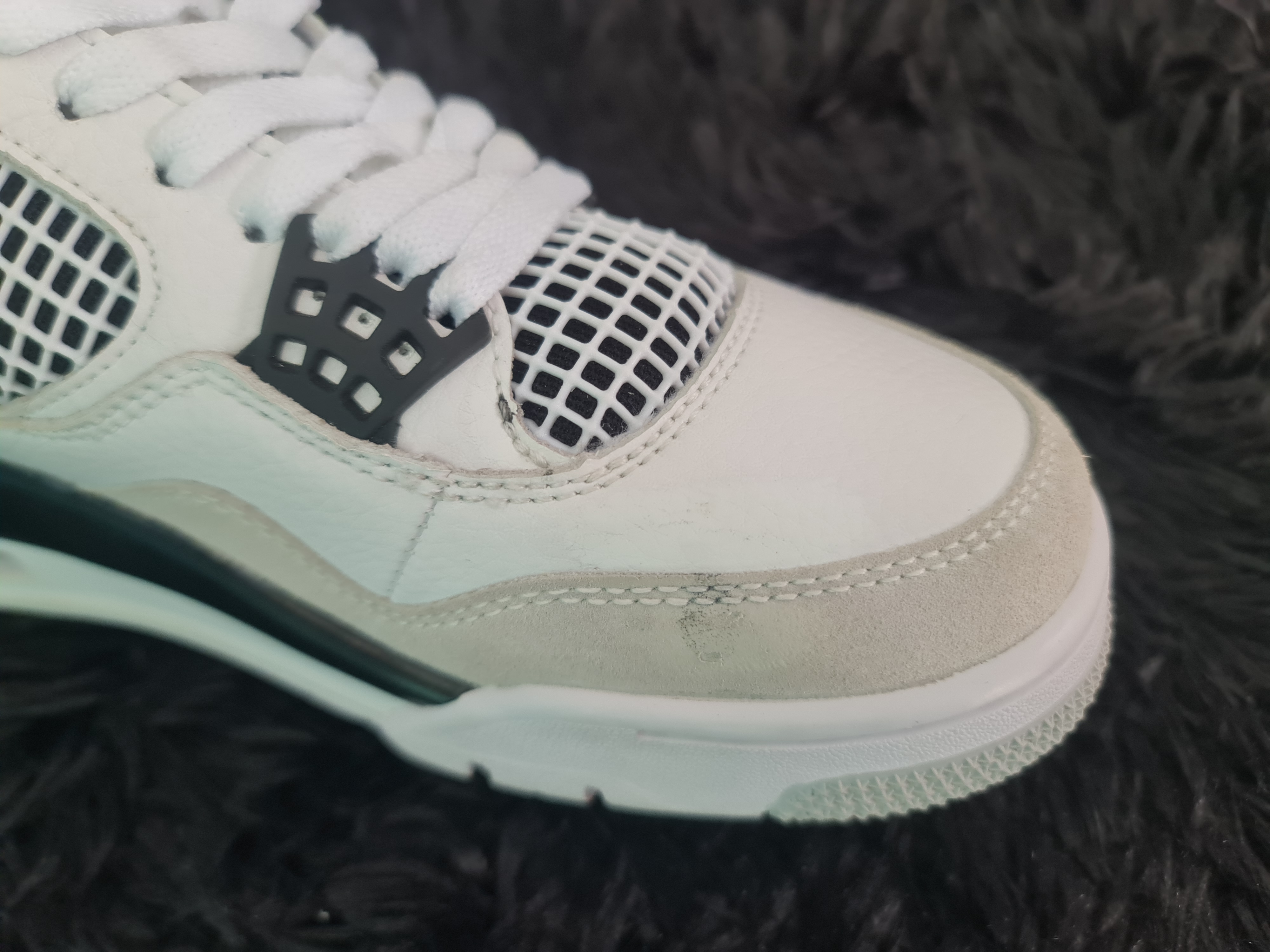 NIKE AIR JORDAN 4 MILITARY BLACK BLANCO/NEGRO — foto 6