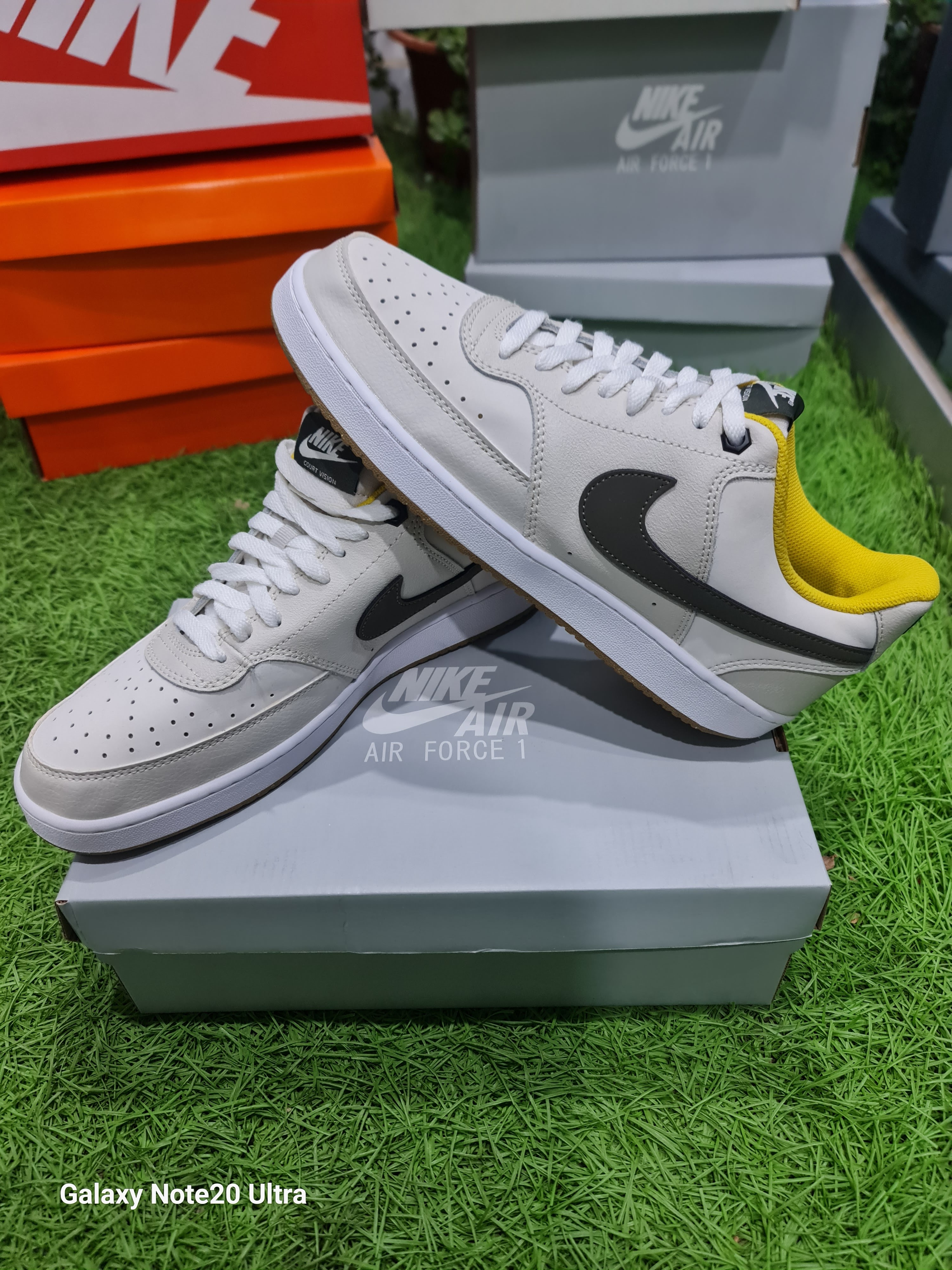 NIKE COURT VISION LOW BEIGE/VERDE